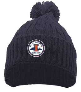 Cable Knit Pom Beanie